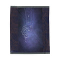 Celestial Hold Plush Blanket — Ethereal Hand Illustration, Cozy Velveteen Throw