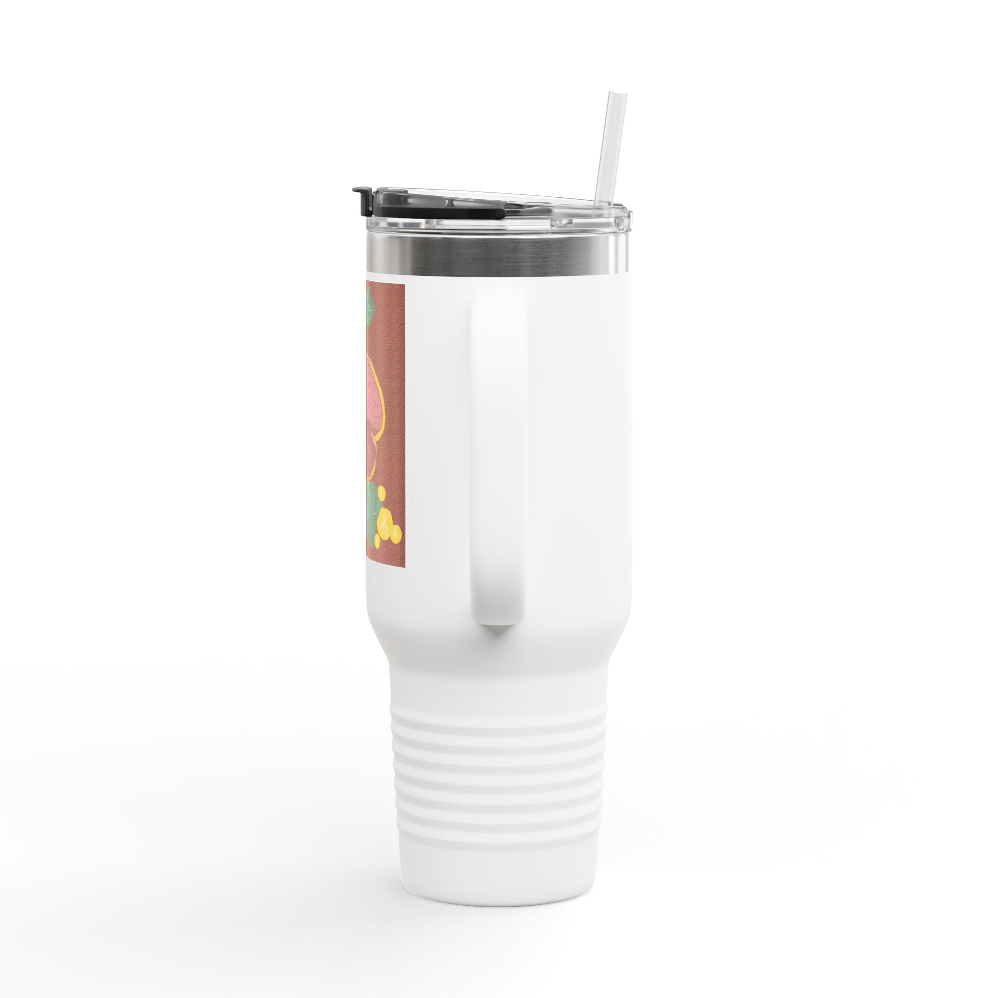 40oz Insulated Travel Mug – Brain Therapy Design, Funny Mental Health Awareness Tumbler