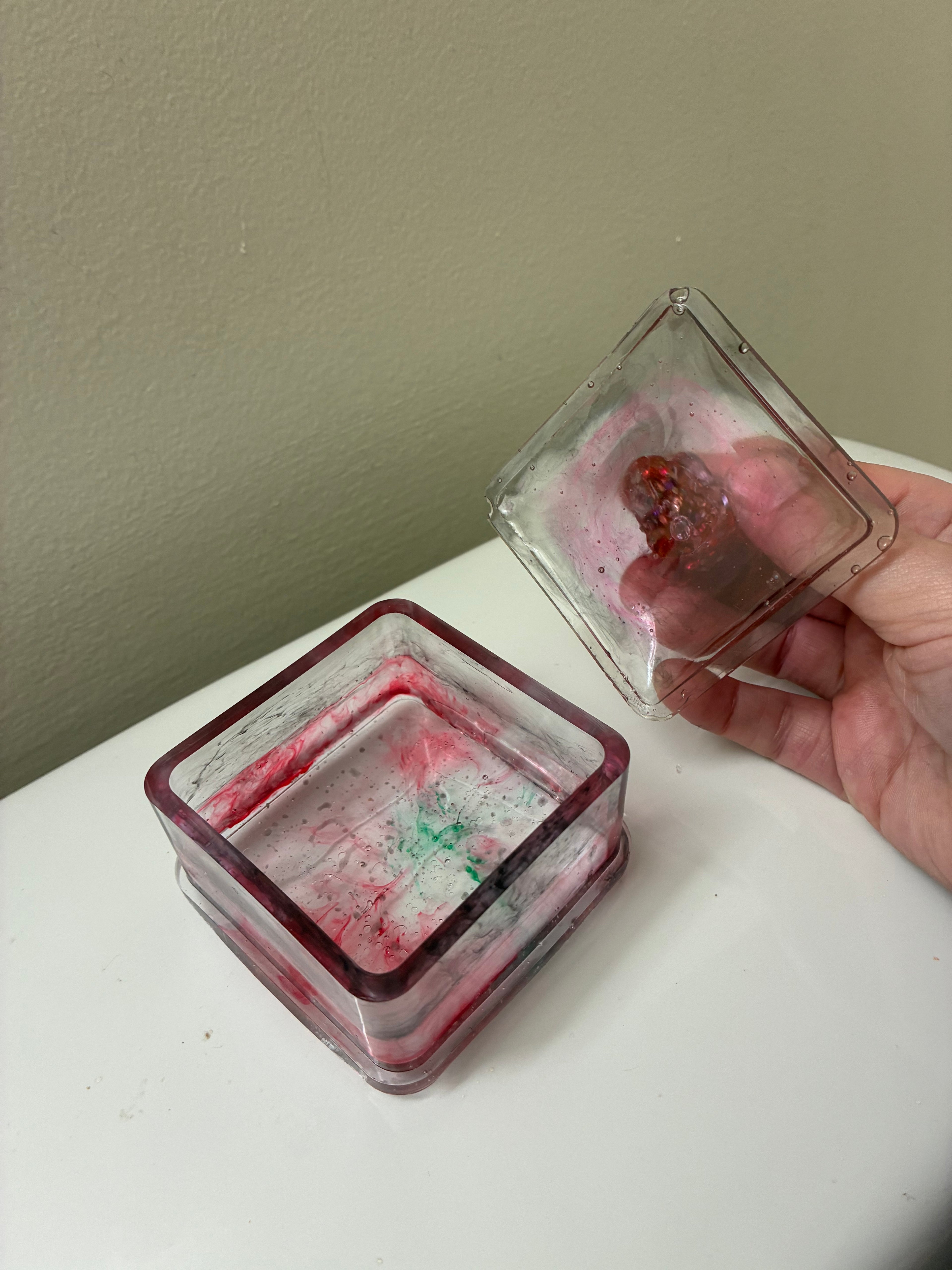 Pink Skull Trinket Box