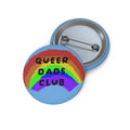 Queer Dads Club Pin Button — Rainbow Pride LGBTQ+ Badge