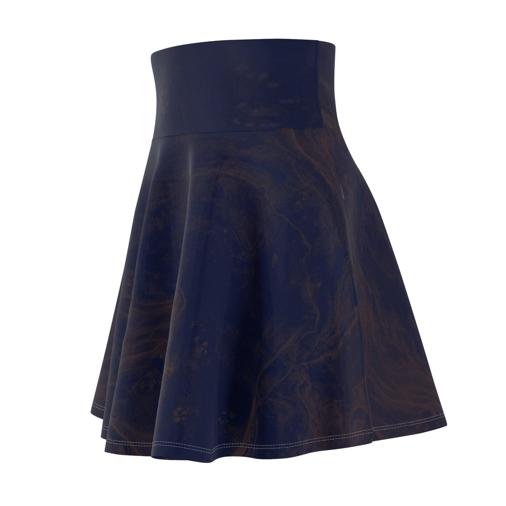Earthy marble skater skirt