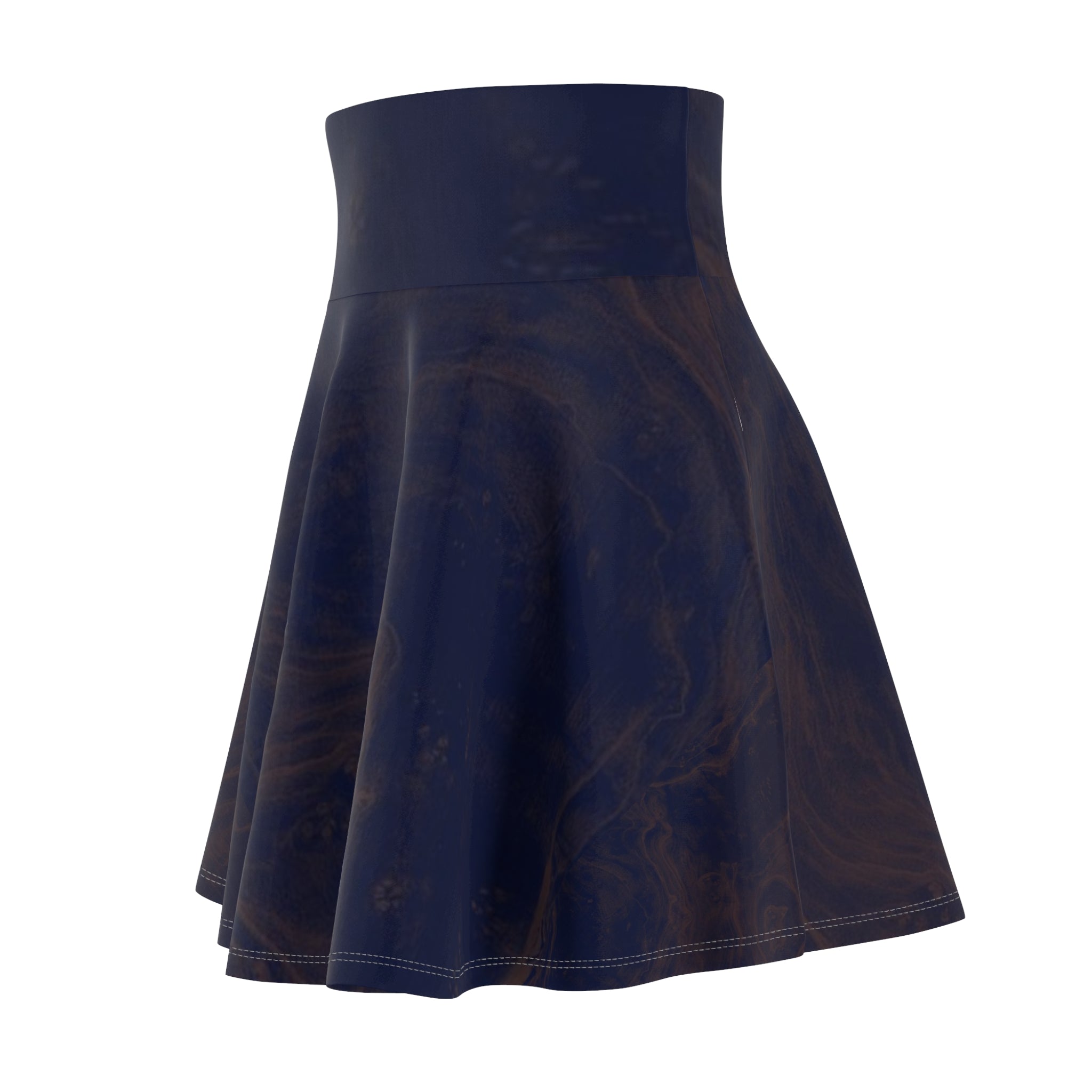 Earthy marble skater skirt