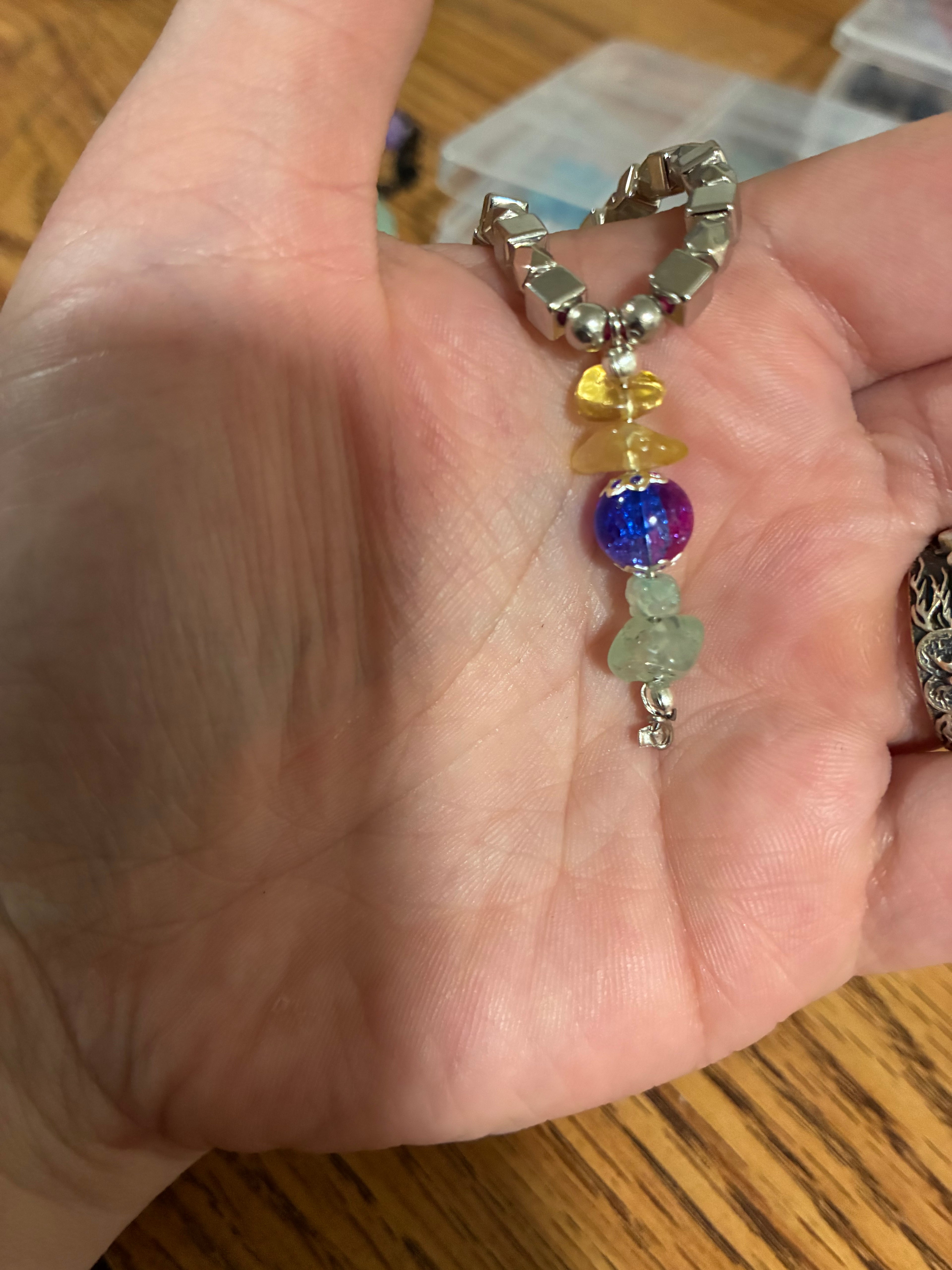 Bisexual pride disco stretchy choker