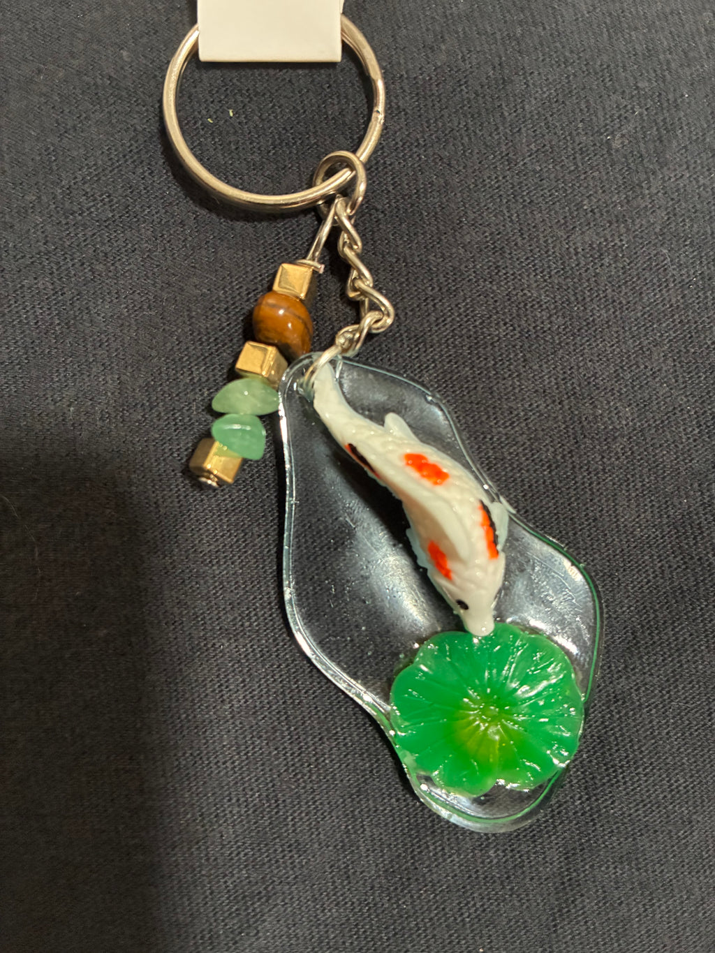 Koi fish keychain