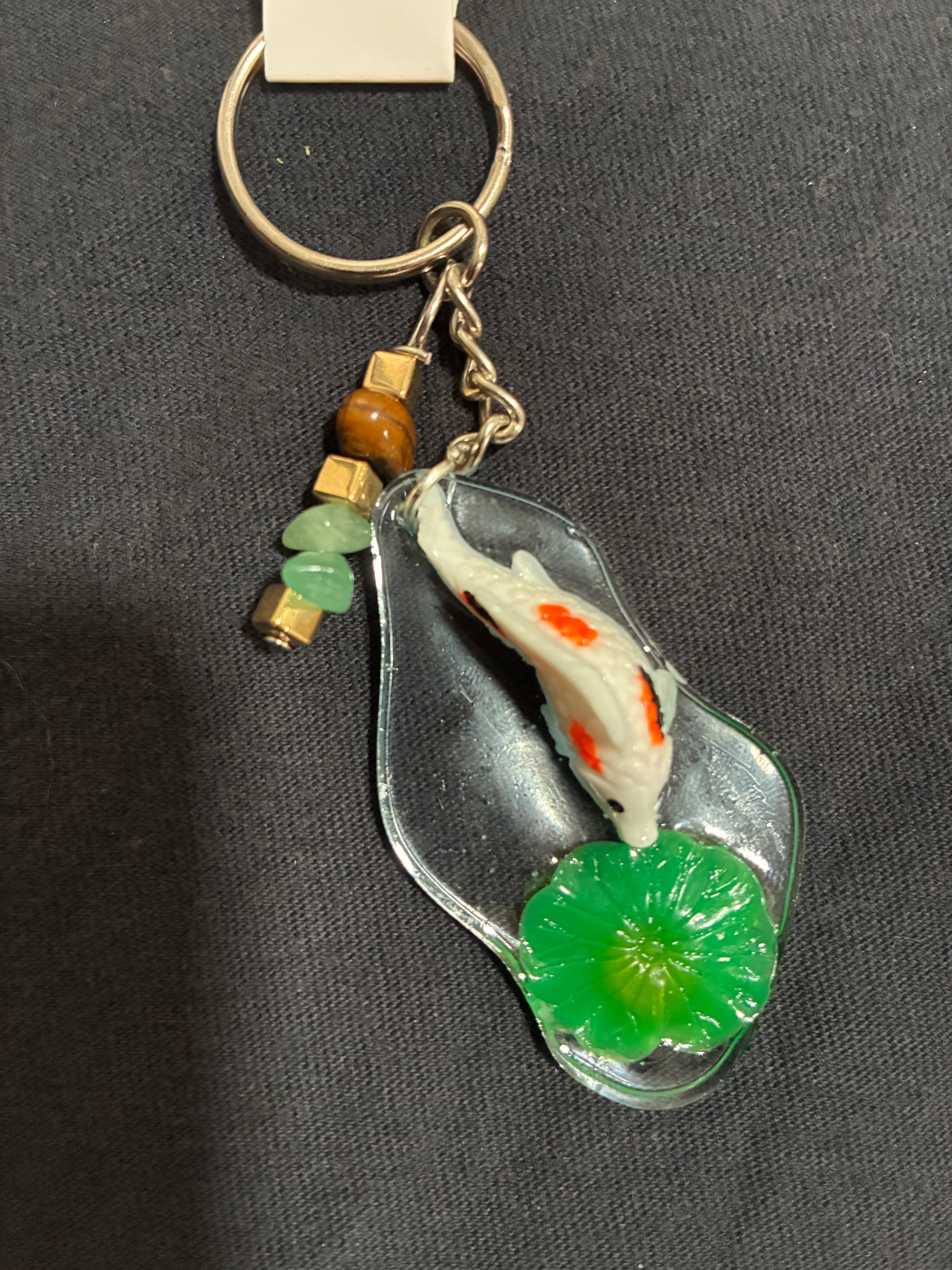 Koi fish keychain
